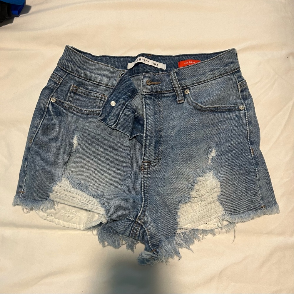 Celebrity Pink Denim Shorts